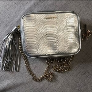 Silver Victories Secret crossbody bag